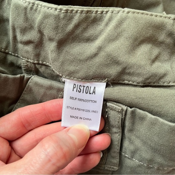 Pistola Green Wide-leg Sophia Pants Size 30 - Picture 4 of 6